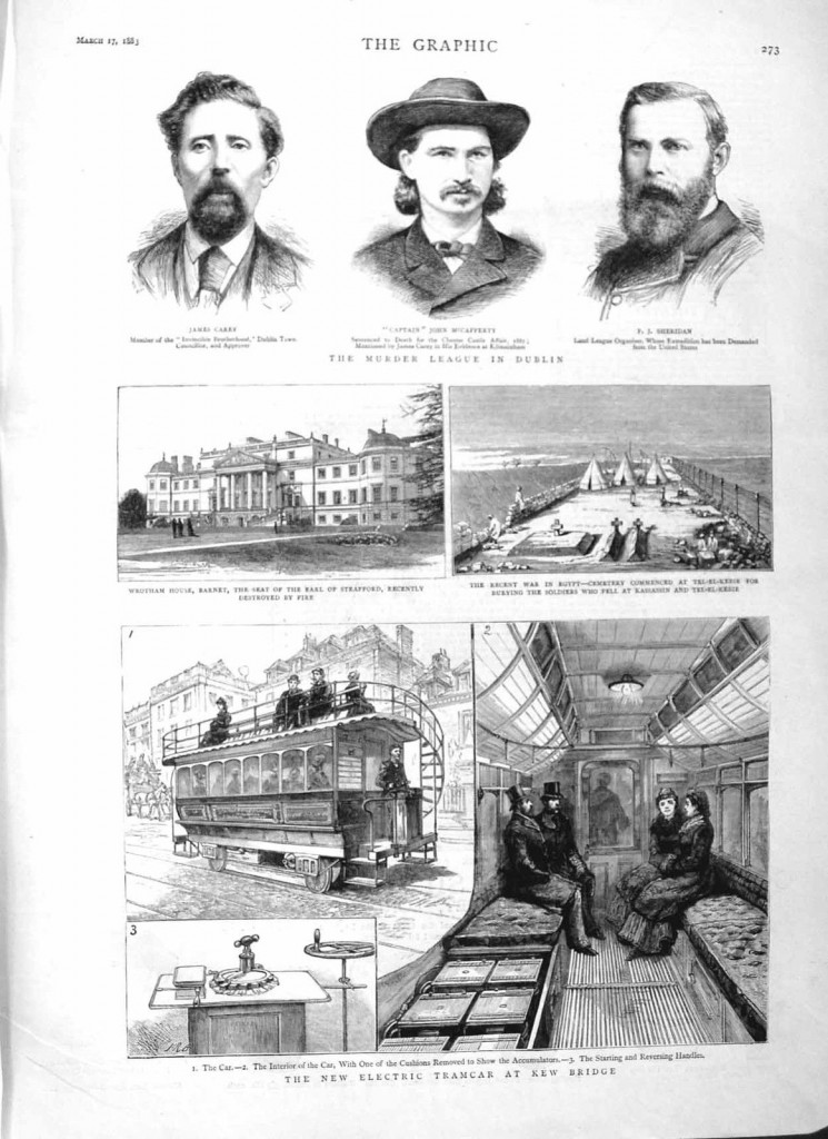 Antique-Print-1883-Electric-Tramcar-Kew-Bridge-Wrotham