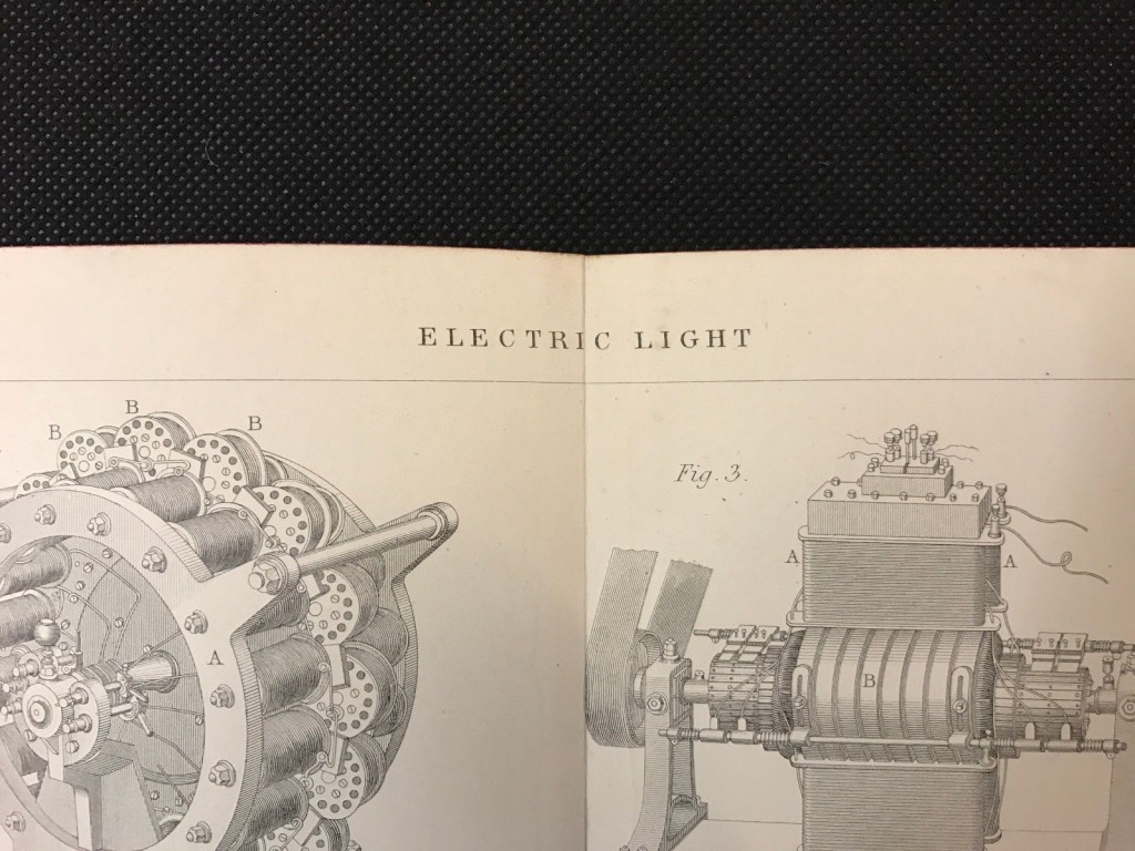 Original-Antique-book-print-1883-ELECTRIC-LIGHT-APPARATUS-_57